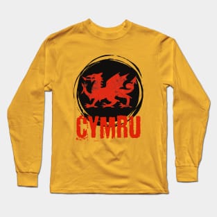 Cymru Welsh Dragon Long Sleeve T-Shirt